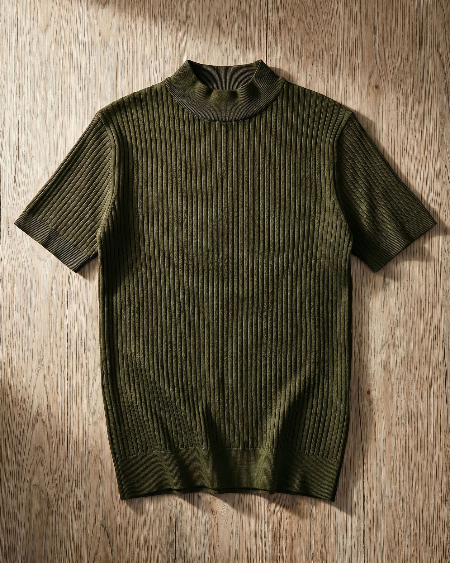 Antonio Ribbed Mock Neck Knit
