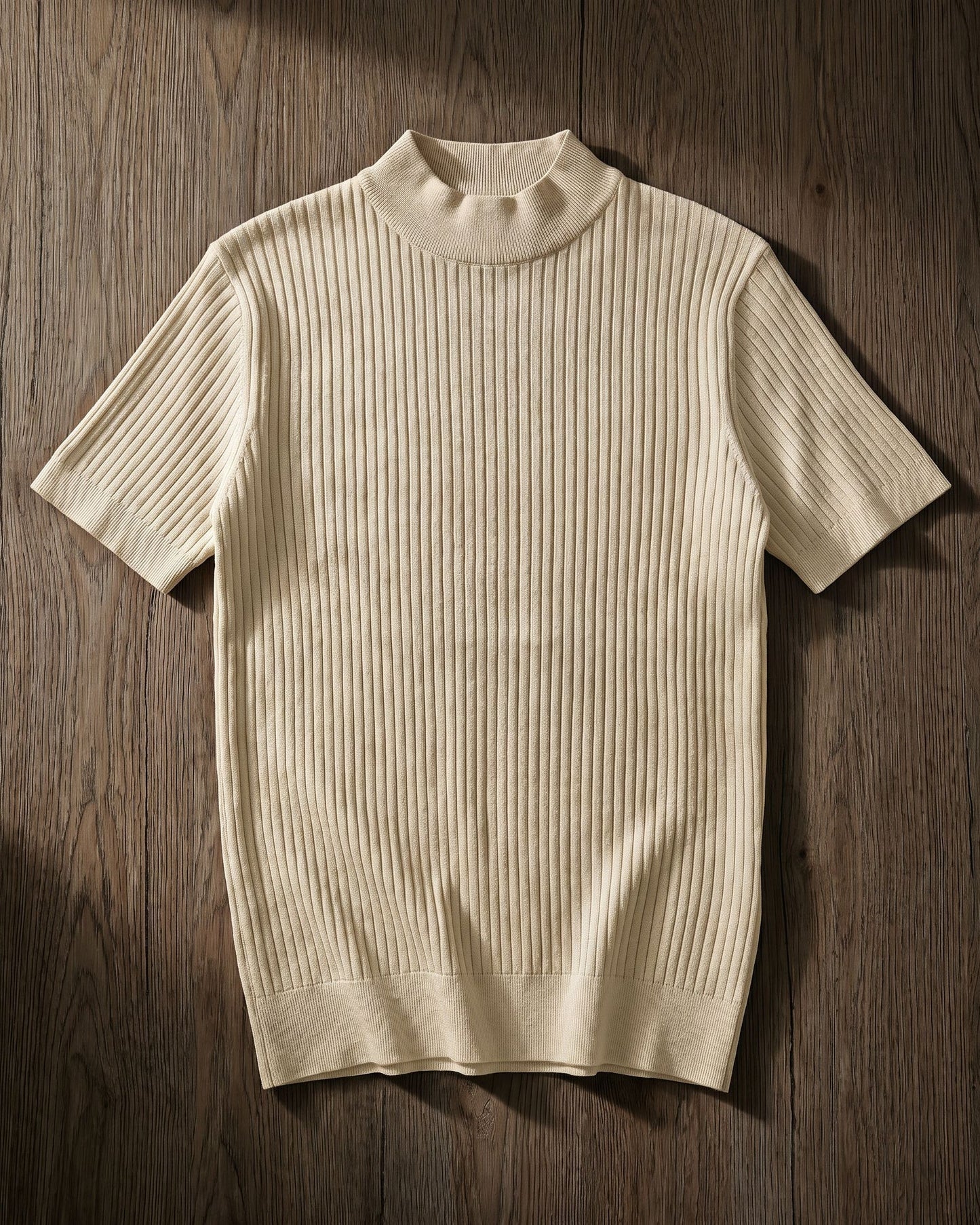 Antonio Ribbed Mock Neck Knit