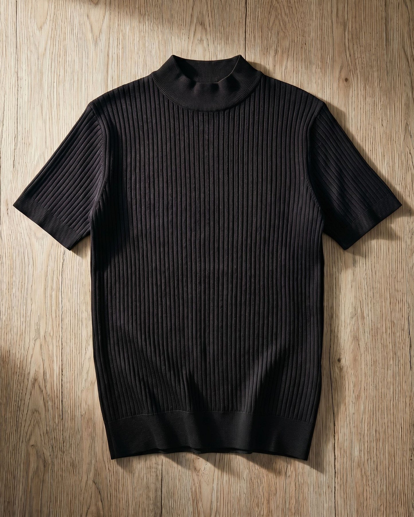 Antonio Ribbed Mock Neck Knit